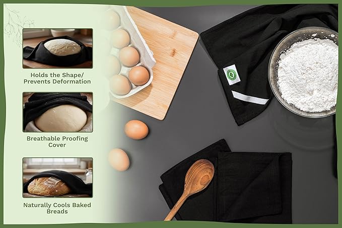 Black Flour Sack Tea Towels