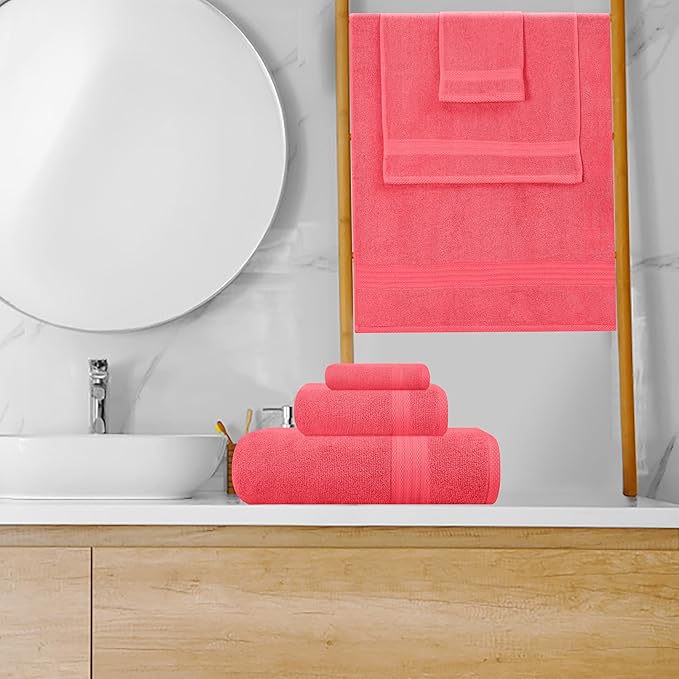 GLAMBURG Ultra Soft 8-Piece Towel Set