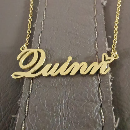 A168A Madelyn Custom Name Necklace Customized Personalized Plated Name Necklace for Mother Daughter Christmas New Year Gold