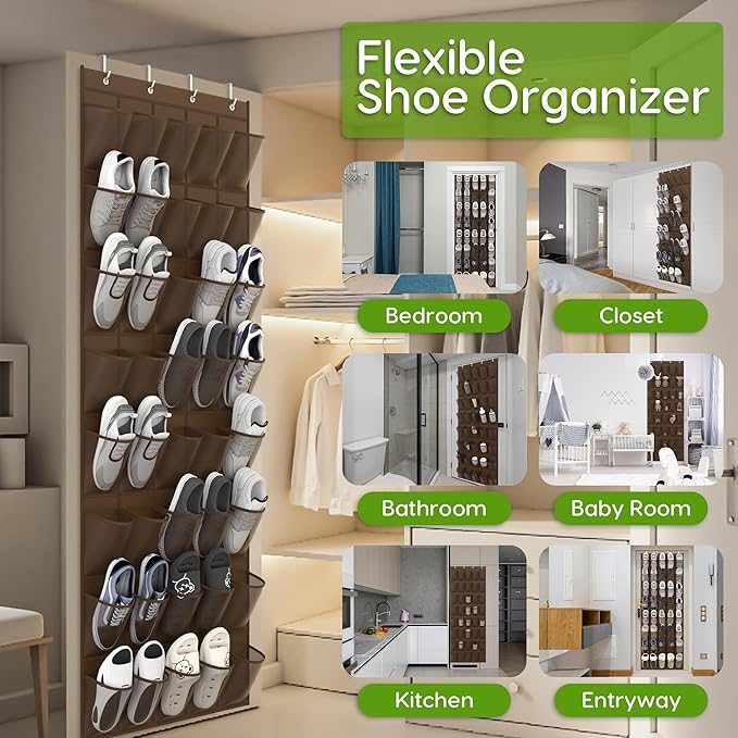 Unjumbly Over the Door Shoe Organizer
