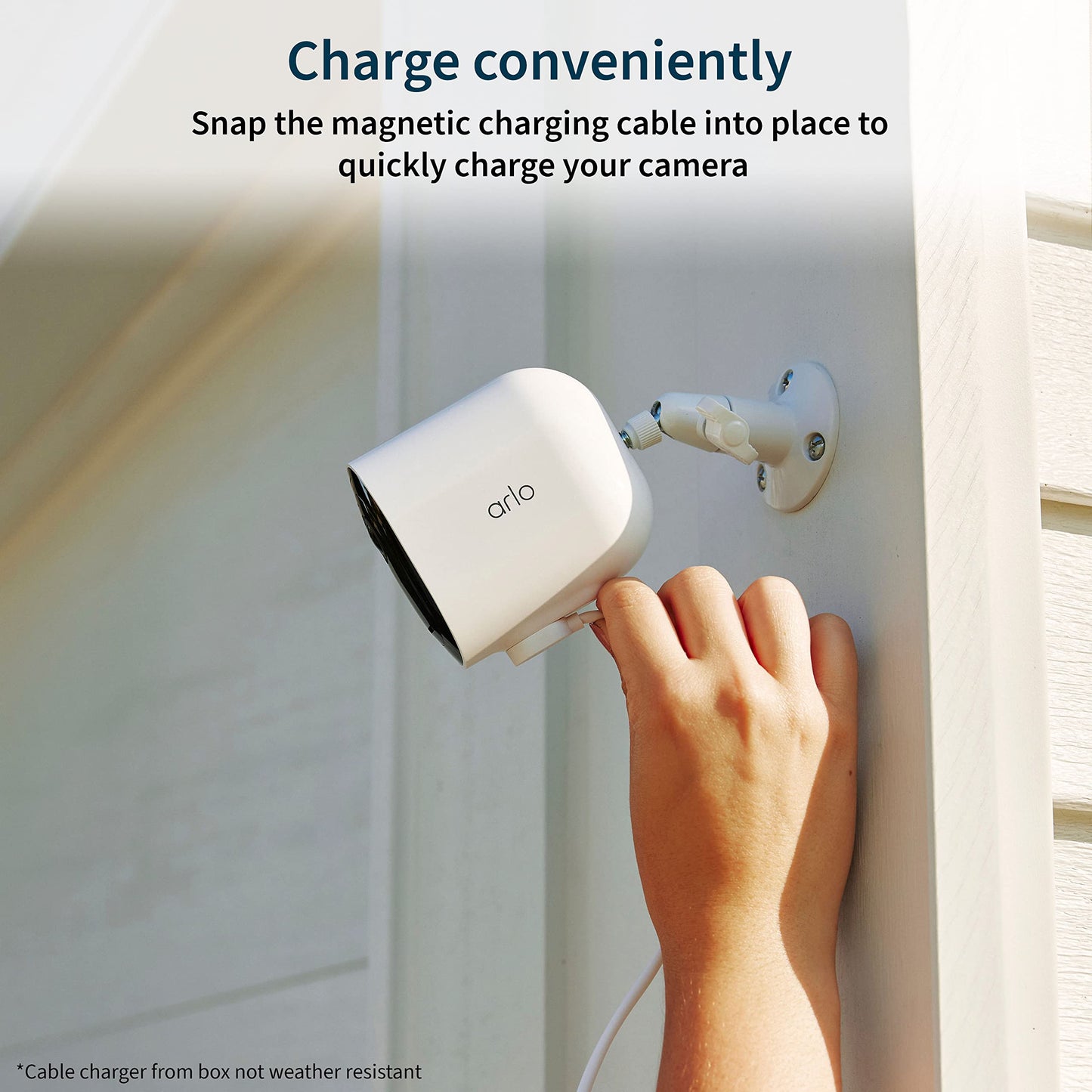Arlo Pro 5S Spotlight Security Camera 2K HDR | Outdoor | Wireless | Dual-Band Wi-Fi Connects to Strongest Network |12X Zoom, 2-Way Audio, Siren, Color Night Vision,Live Stream(White, 4 Cameras)