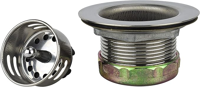 Plumb Pak 878PC Keeney Stainless Steel Junior Duo Bar Sink Strainer