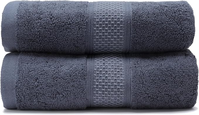 Cotton Bath Towels Set, 2-Piece Set Super Absorbent Quick Drying, Suitable