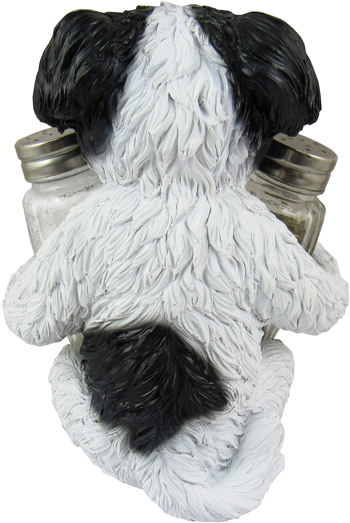 DWK Animal Holder with Salt And Pepper Shaker Set (3 Piece) | Kitchen Décor and Accessories | Salt and Pepper Shakers | Home Décor | Home Decorations… (Shih Tzu)