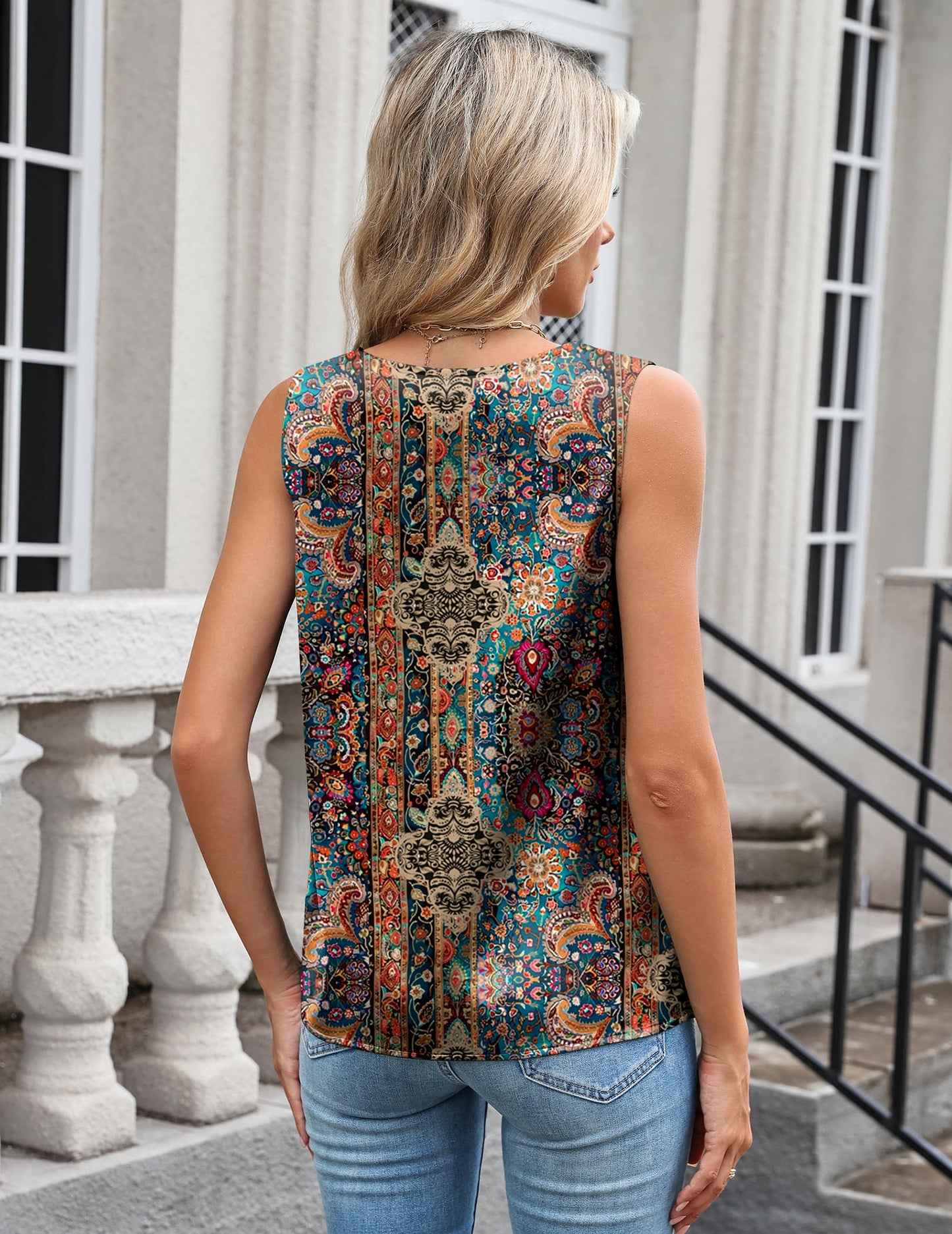 Zeagoo Summer Shirts for Women Satin Tank Tops Dressy Casual Sleeveless Blouses V Neck Silk Camisole Tops