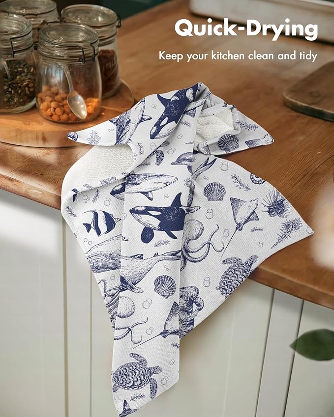 Cotton Kitchen Towels Set of 2