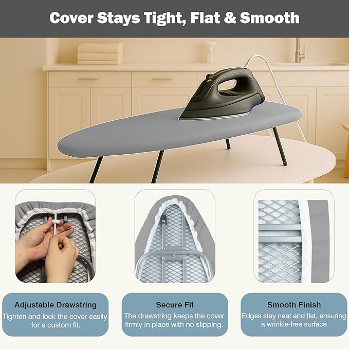 Small Ironing Board Cover and Pad 12"x32" Small Iron Board Cover