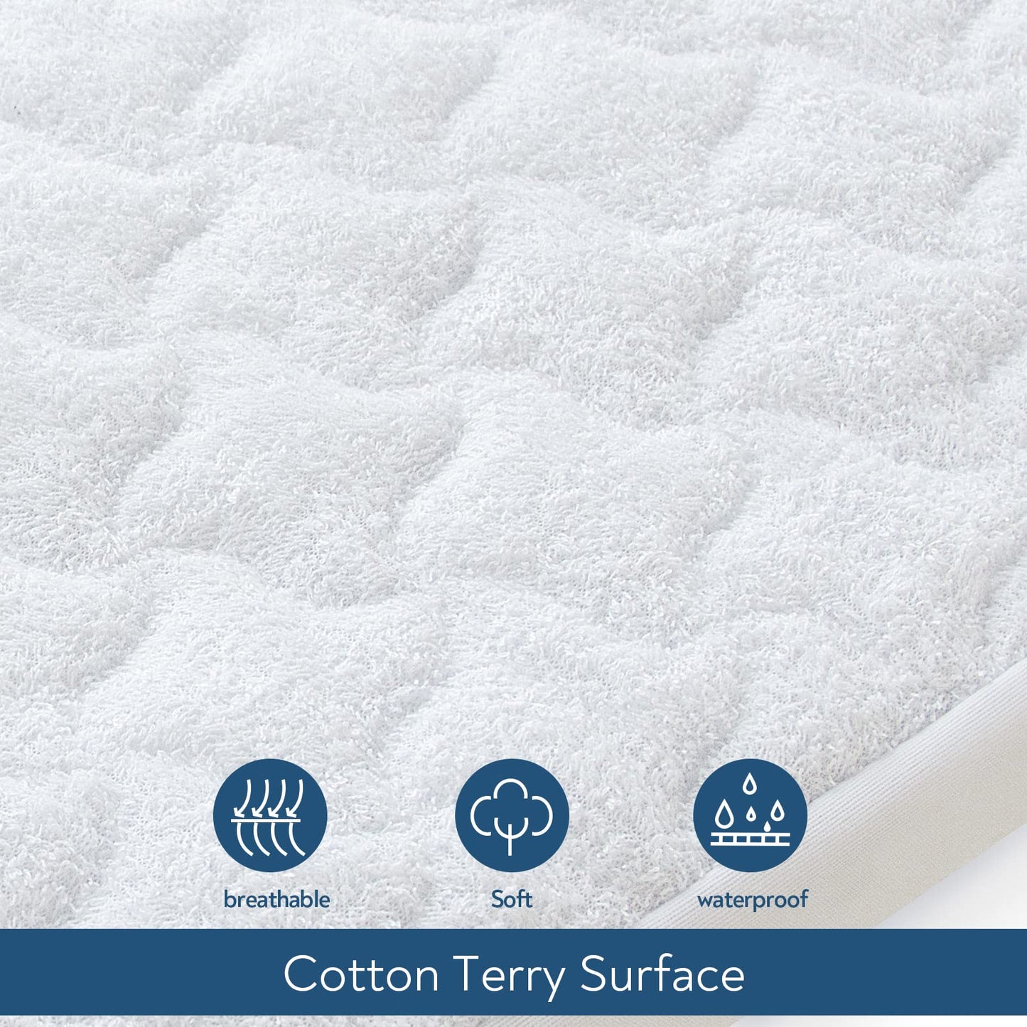 Baby Bassinet Mattress Pad Covers, Fit for UPPAbaby Bassinet, 13" x 30" Bassinet Mattress Protector 2 Pack, Waterproof & Quilted Covers