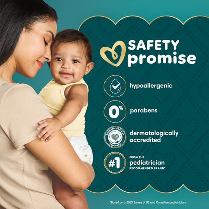 Pampers Gift Set, Disposable Diapers, Sensitive Wipes, & Milestone Gifts