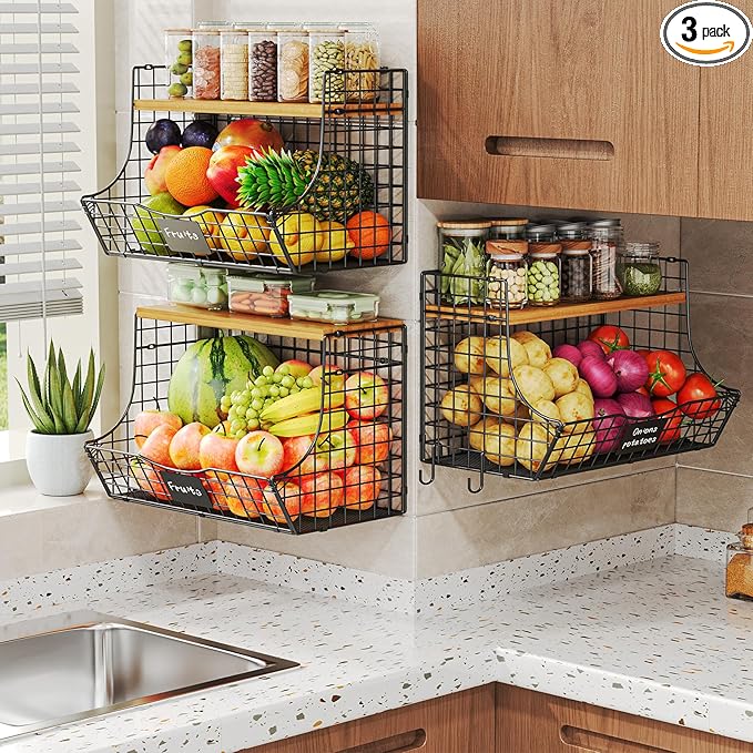 Extra Large Fruit Basket for Kitchen