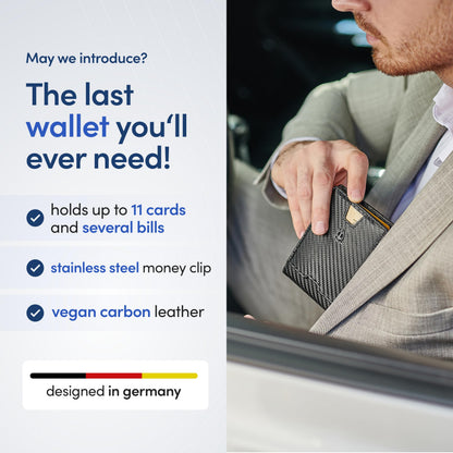 TRAVANDO Mens Wallet with Money Clip AUSTIN RFID Blocking Bifold Credit Card Holder for Men with Gift Box
