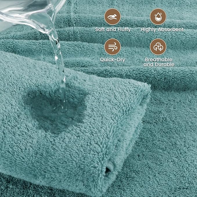 SEMAXE Bath Towel for Bathroom, 100% Cotton Towel