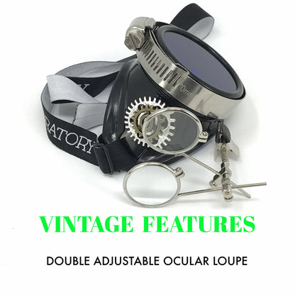 Fun Steampunk Eyewear Monocle Goggles/Rave Glasses Victorian Pirate Eyepatch BBB Neon Green