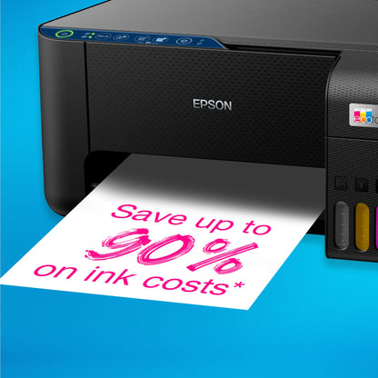 Epson EcoTank ET-2861 A4 Multifunction Wi-Fi Ink Tank Printer, With Up To 3 Years Of Ink Included , Black