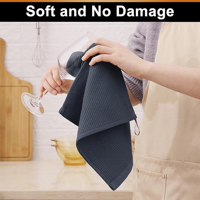 Homaxy 100% Cotton Waffle Weave Dish Cloths