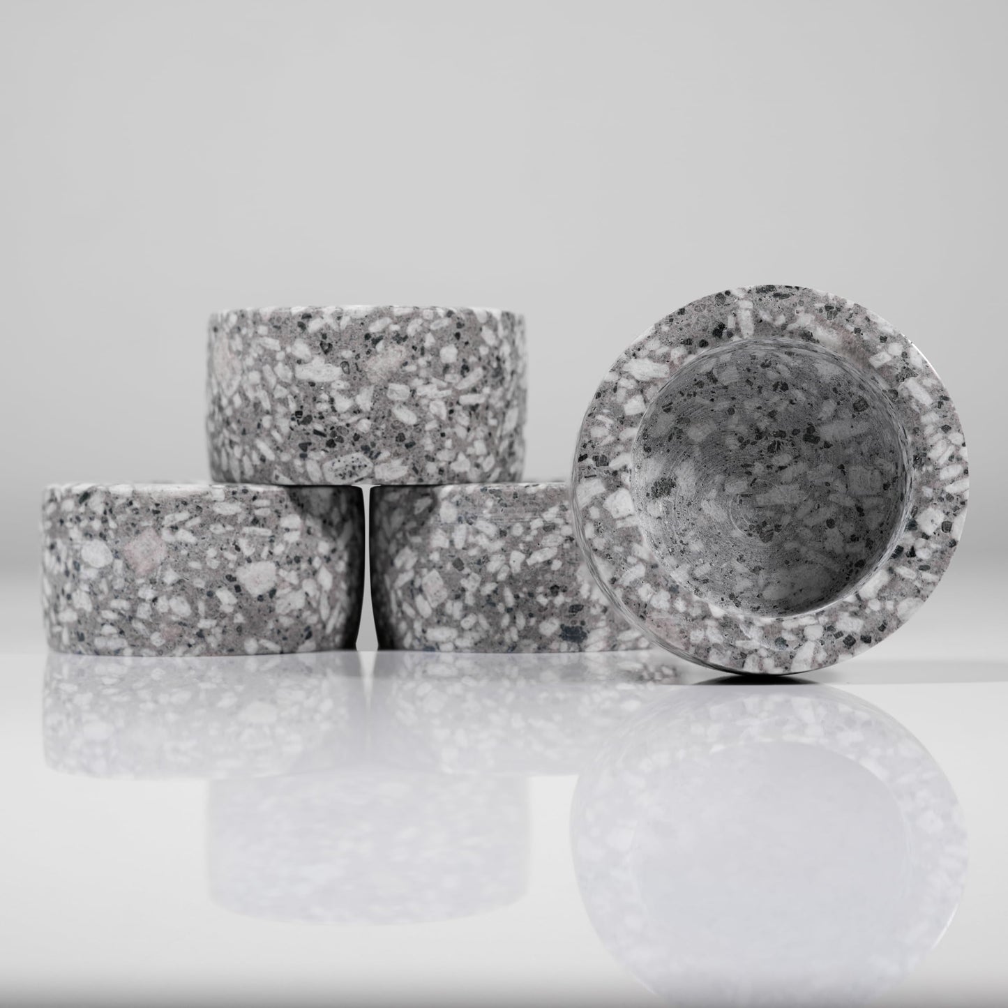 Natural maifanite Stone Tea Light Candle Holder(Set of 4) for Table Centerpieces, Valentines Day Decorations & Room Decor- Decorative Candles Holders for Wedding Gifts