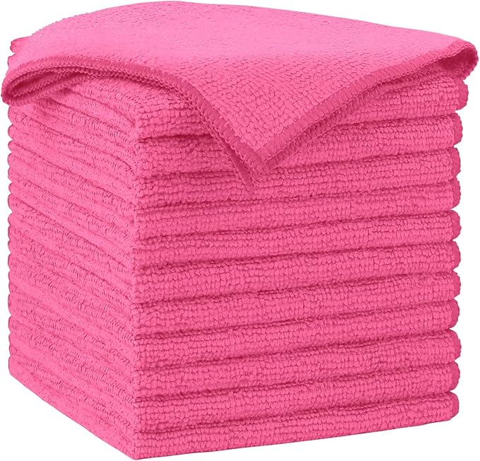 AIDEA Microfiber Cleaning Cloth-12PK, Soft Microfiber Towels