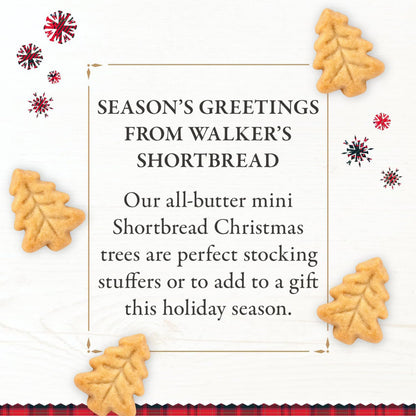 Walker's Shortbread Christmas Tree Shaped Mini Holiday Cookies, Pure Butter Shortbread Cookies, 5.3 Oz Box