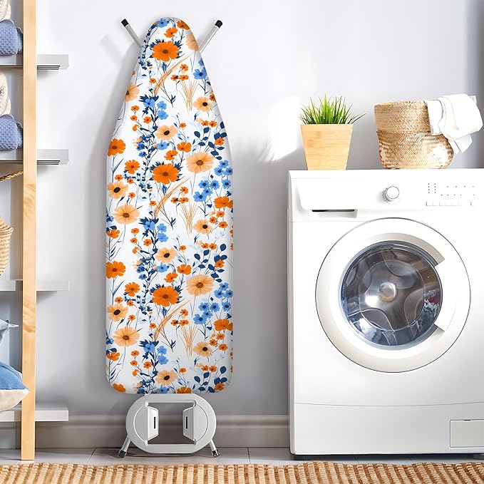 Floral Ironing Board Cover, Standard Size Cotton Iron Board Covers