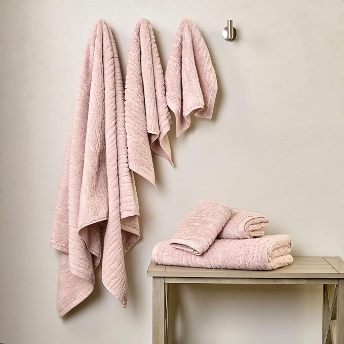 SKL Home CloudSoft 100% Cotton Luxury Bath Towel, 600 GSM, Ultra Plush &