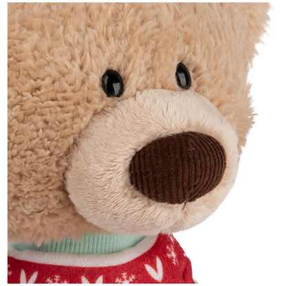 GUND Toothpick with Holiday Sweater, Classic Teddy Bear Stuffed Animal for Ages 1 and Up, Beige/Red/White, 15”