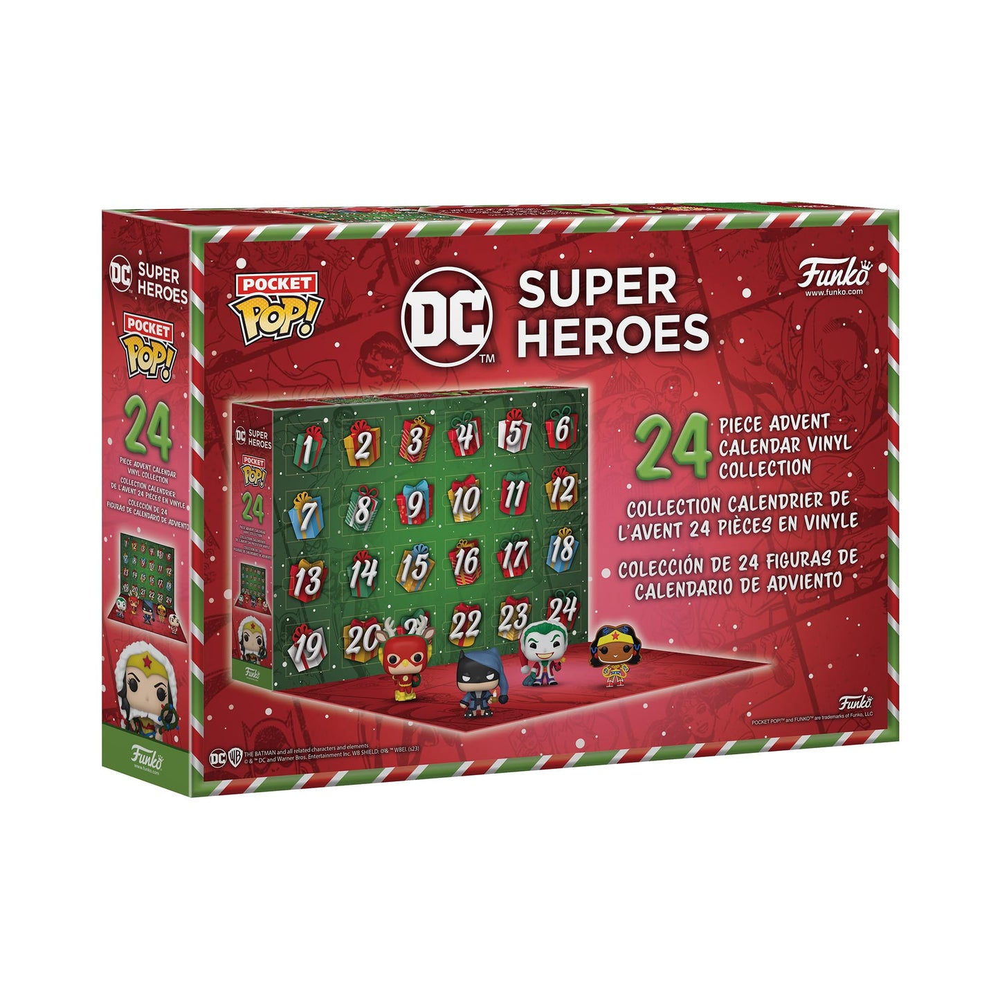 Funko Pop! Advent Calendar: DC Super Heroes - Superman - 24 Days of Surprises - Collectible Vinyl Mini Figures - Mystery Box - Gift Idea - Holiday Present for Girls, Boys & Kids - Christmas Countdown