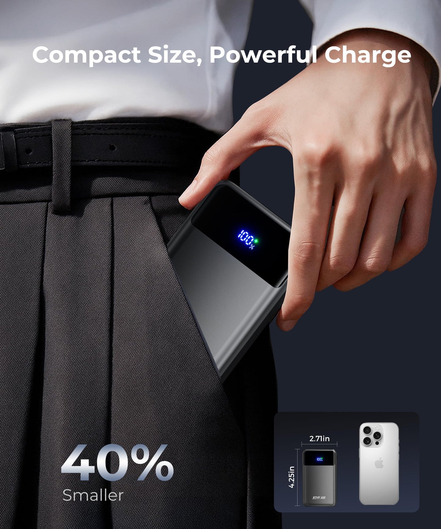 Portable-Charger-Power-Bank Travel Essentials Battery Pack USB C 30000mAh Built in Cable 22.5W Phone Fast Charging Powerbank Compatible with iPhone 16 15 14 13 12 11 iPad Samsung Google Xiaomi