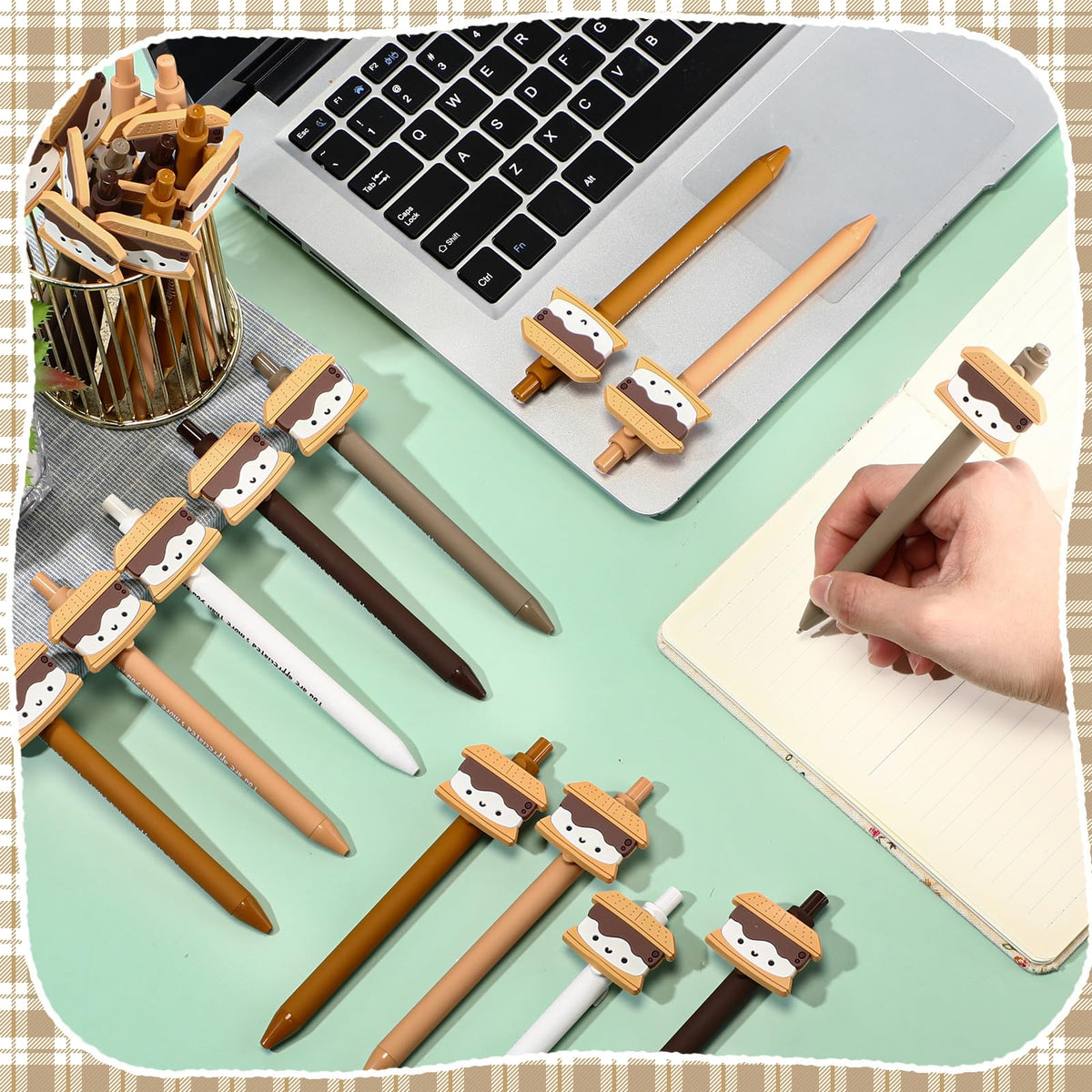 MotiMind 60 Pcs Inspirational Thank You Pens Gifts Bulk for Employee Coworker, Funny Appreciation Pens Gifts for Office Team Staff (Marshmallow)