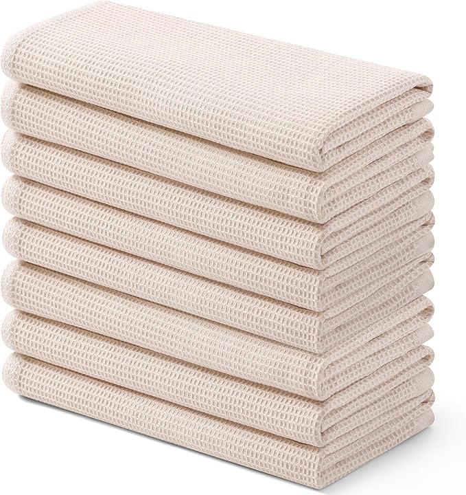 Homaxy 100% Cotton Waffle Weave Kitchen Towels