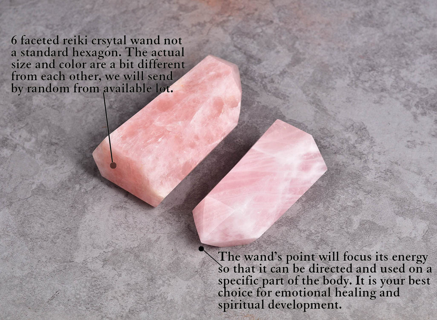 AMOYSTONE Rose Quartz Obelisk Towers Large Healing Crystal Point Wand 6 Faceted Reiki Meditation Stone Pink 0.6-1.1 LBS