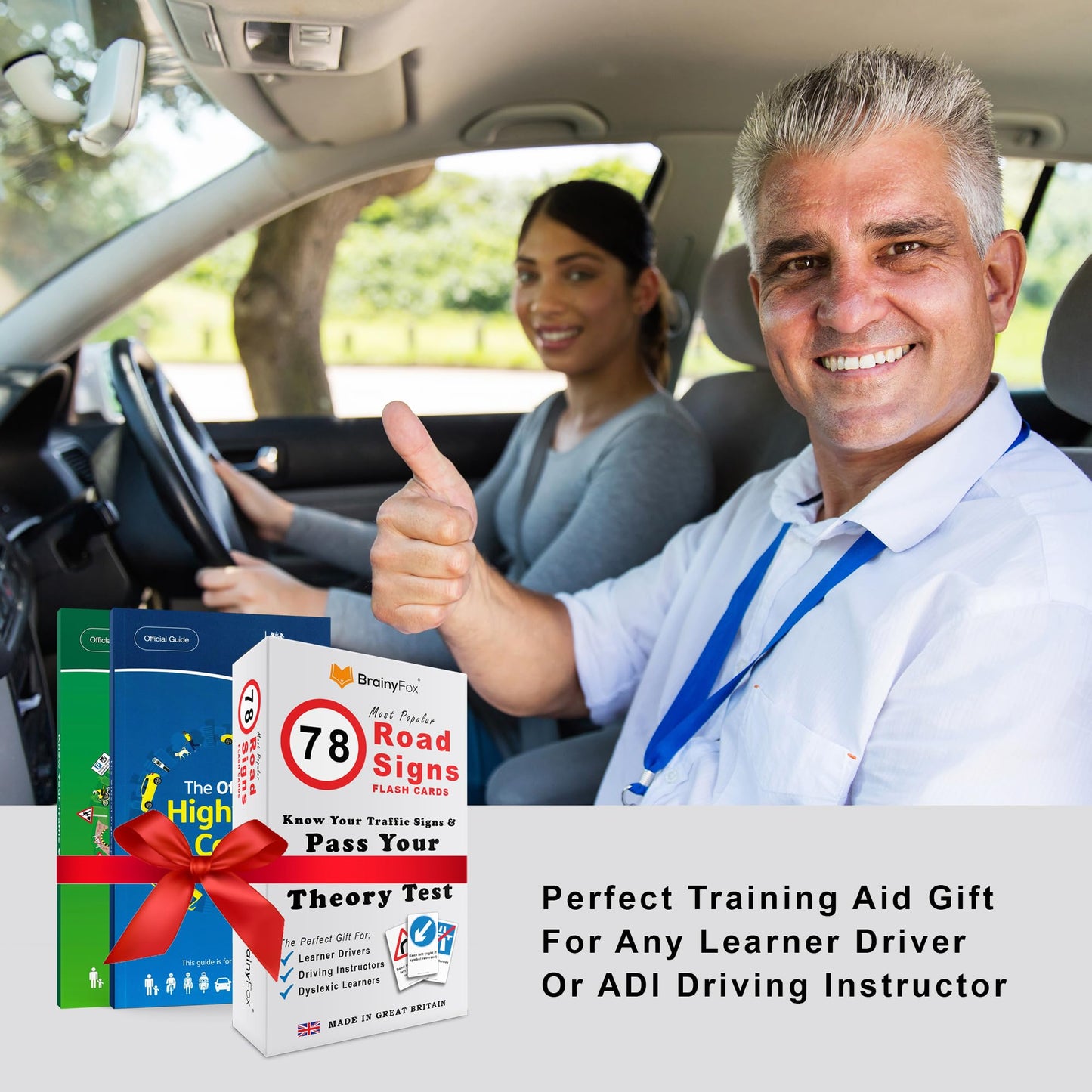2025 Driving Theory Test Kit: Includes The Official Highway Code 2025 Book UK, Know Your Traffic Signs Book & 78 Road Signs Flash Cards. 16th, 17th, 18th Birthday Gifts for Teenagers Girls & Boys