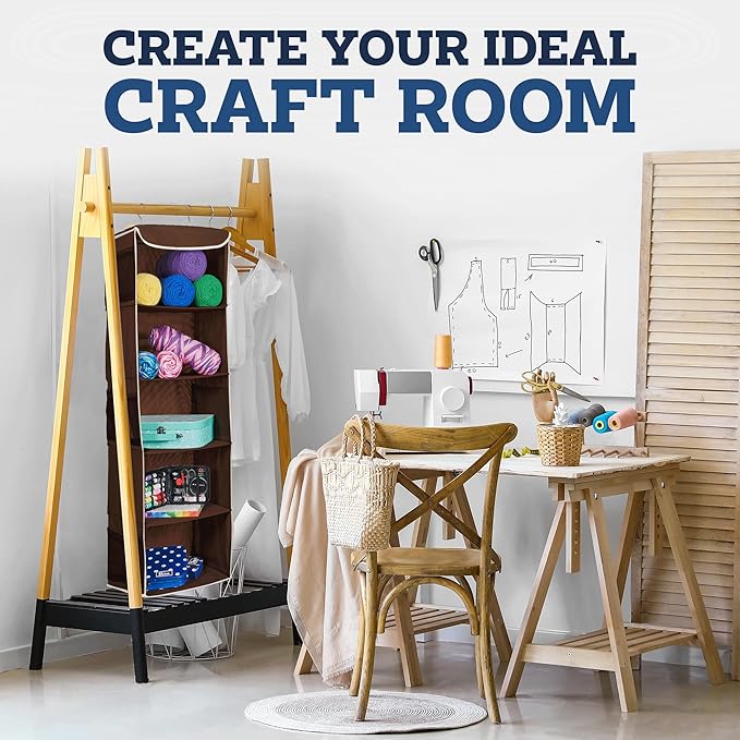 ZOBER Hanging Closet Organizer, 5-Shelf