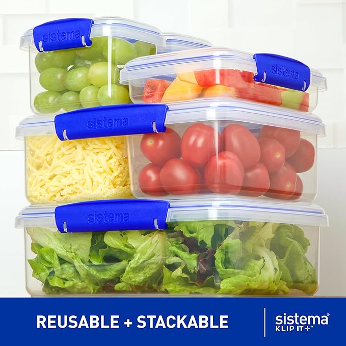 Sistema KLIP IT Food Storage Container, 5 L, Airtight & Stackable
