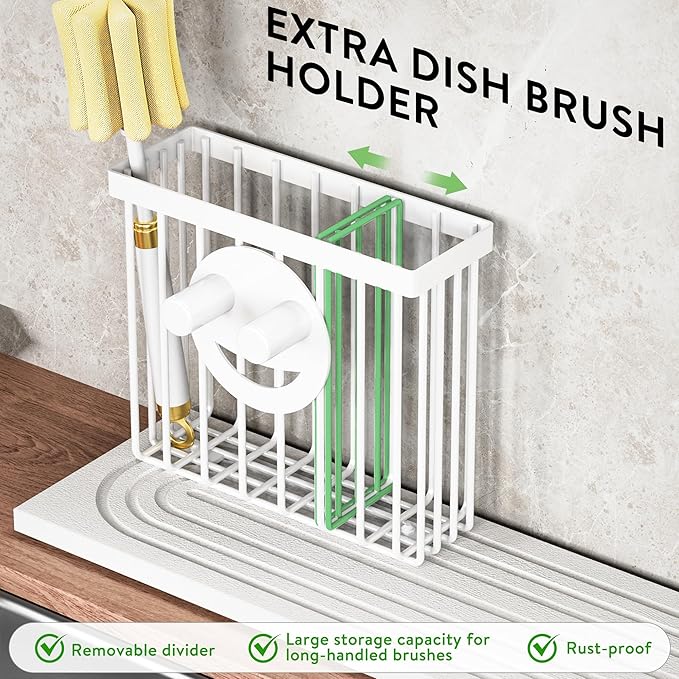 Cisily White Diatomite Faucet Mat