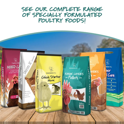Copdock Mill Range Layers Pellets 20kg – Chicken Food for Hens and Laying Poultry, Ducks, Geese, Bantams – 100% Natural Pellets