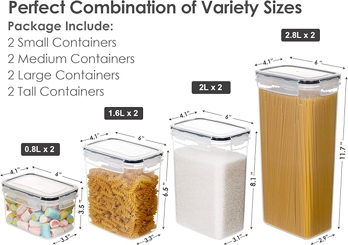 CHEFSTORY Airtight Food Storage Containers