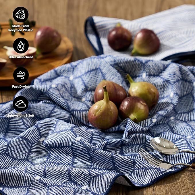 RECYCO Waffle Kitchen Towel Set of 2