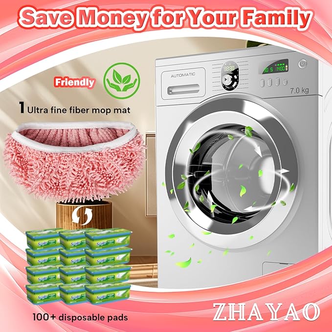 Reusable 100% Coral Fleece Mop Pads Compatible