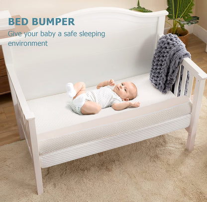 HBselect Memory Foam Baby Bed Guard Rail for Toddler Kids Children Adult,Soft Portable Safety Side Bed Guard Bumper for Cot Bed/Toddler Junior Bed (1 Pack)