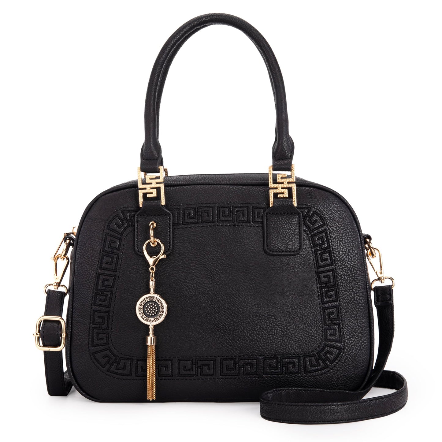 Montana West Crossbody Satchel Bag Small Top Handle Purse Barrel Handbag Tote Hobo Designer Gift MWC-S041BK