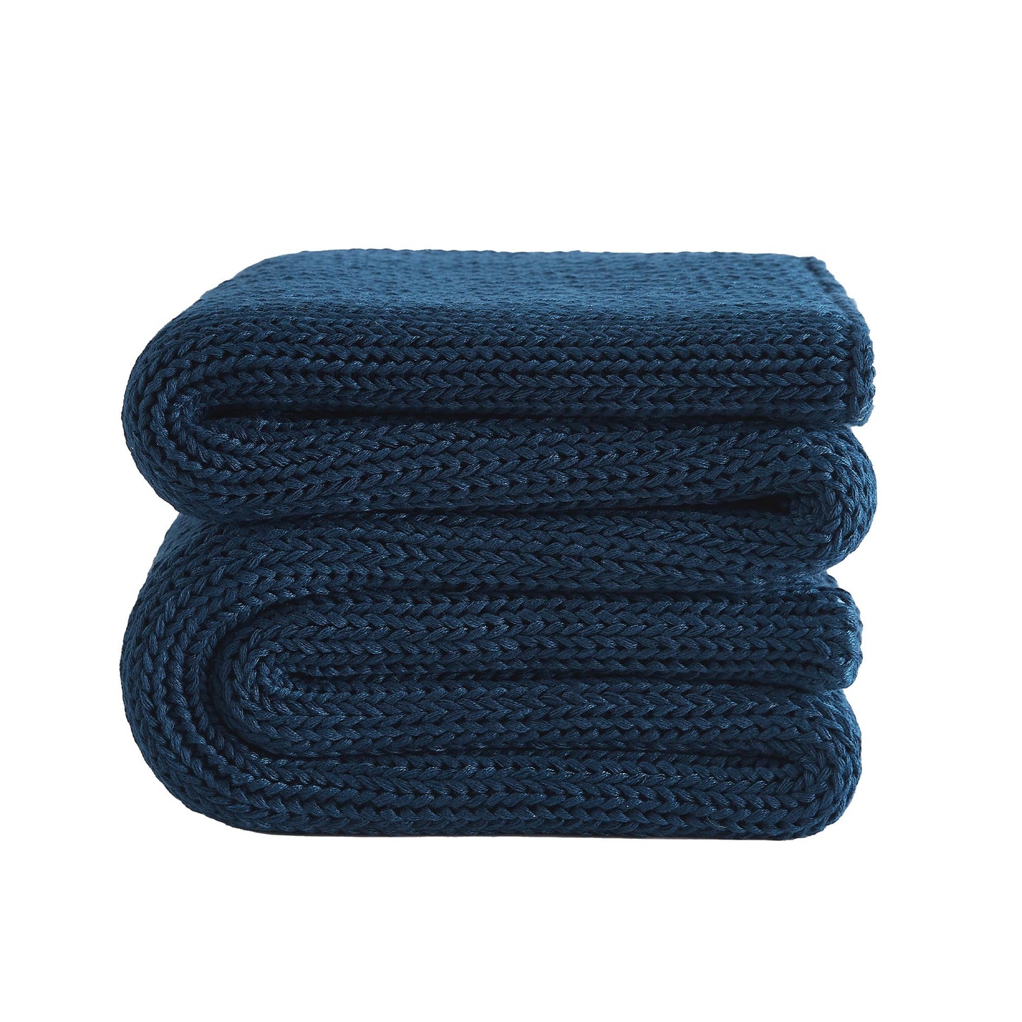 L'AGRATY Knitted Weighted Blanket - 48"x72" 12lbs Cooling Chunky Knit Heavy Blanket for Adults Braided Crochet Throw Thick Cable Yarn Knit Decorative Blanket No Beads Evenly Weighted Machine Washable