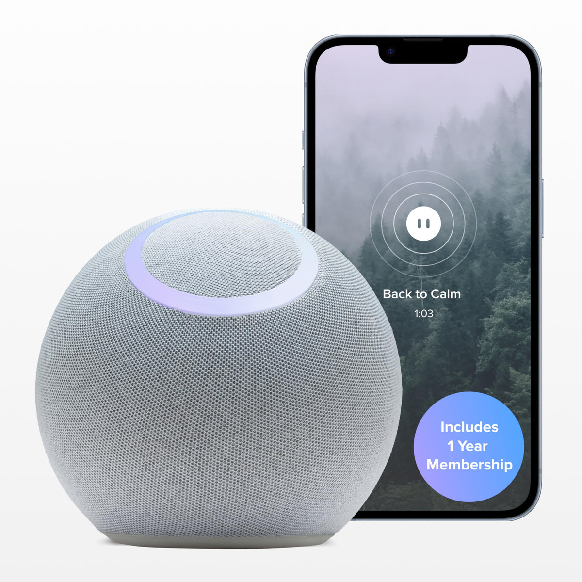 Reflect Orb: Smart Tracker for Stress Relief & Mental Health. Biofeedback Device to Enhance Focus, Reduce Anxiety, Support ADHD, Master Meditation & Mindfullness, Emotional Regulation Self-Care Gift