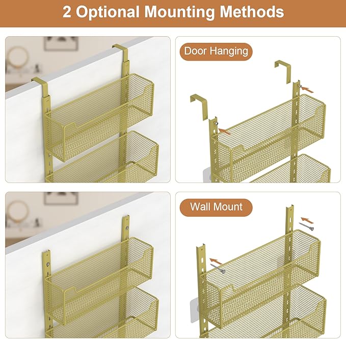 Over The Door Organizer, Metal Door Organizer Hanging