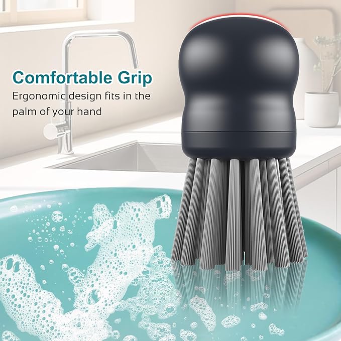 Mini Dish Brush for Cleaning Chicken Shredder, Palm Brush Dish Scrubber