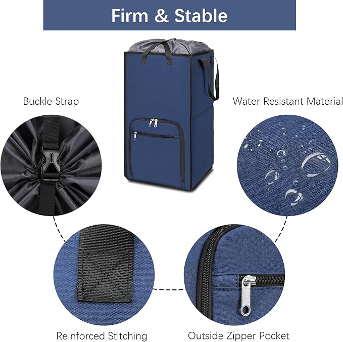Bukere Extra Large Rolling Laundry Basket