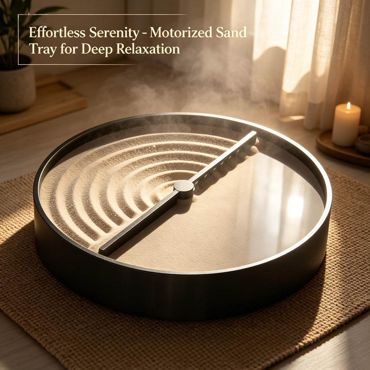 Zen Garden for Desk, Sand & Zen Garden Kit, Premium Sand Tray Therapy Desktop Meditation Room