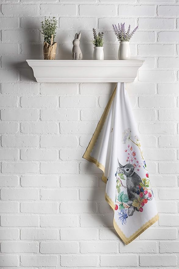 Maison d' Hermine Kitchen Towels Set of 3 100% Cotton 27.50" x 20" Reusable