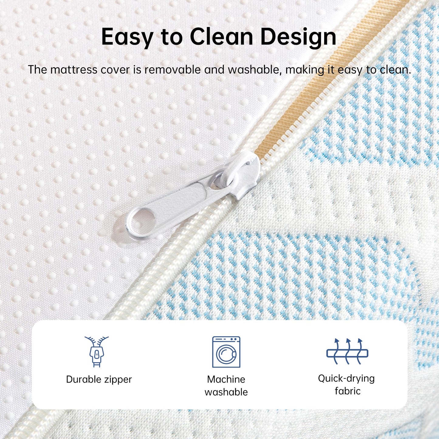 TFD Twin Size Mattress, 6 Inch Cooling Gel Memory Foam Mattress in a Box for Pressure Relief, No Fiberglass, Motion Isolation, Removable Washable Cover, Medium Firm, 75''L x 38''W