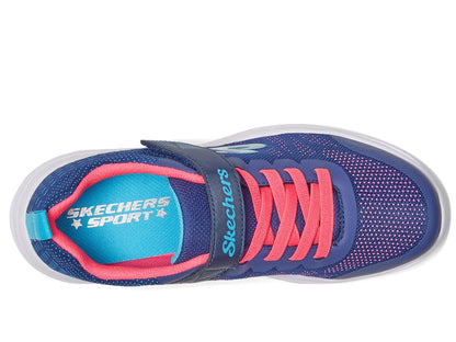 Skechers Girl's Dreamy Dancer Radiant Rogue Trainers, Navy & Hot Pink Mesh/Multi Trim, 13 UK