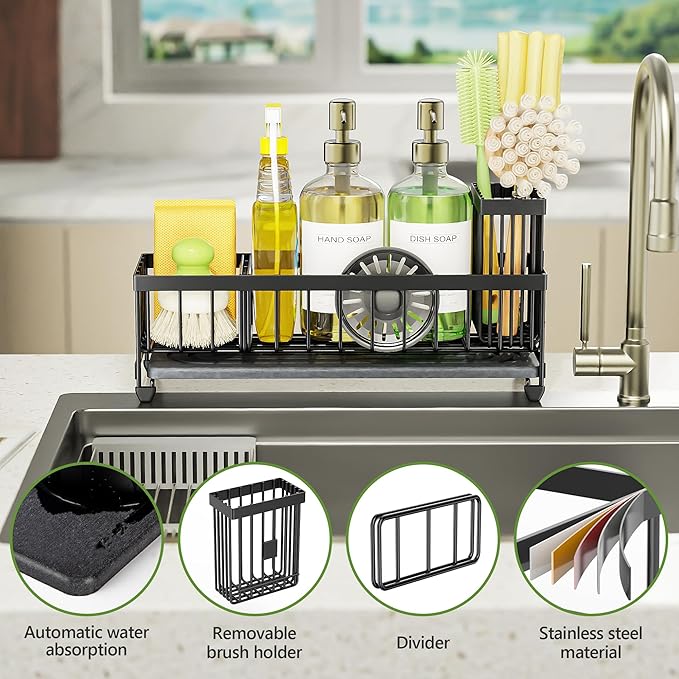 Cisily Extra Large Sink Caddy Organizer